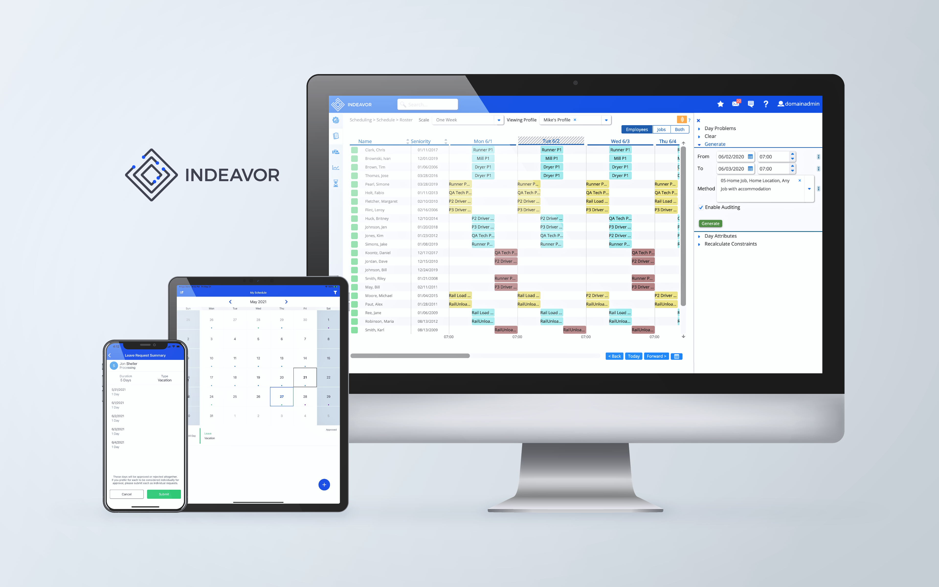 screenshot of Indeavor Solutions